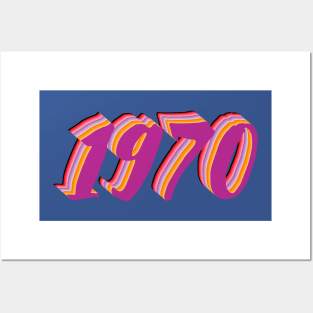 1970 Birthday Gift T-Shirt Posters and Art